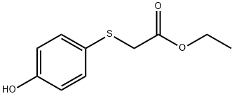 ETHYL 2-[(4-HYDROXYPHENYL)SULFANYL]ACETATE 结构式