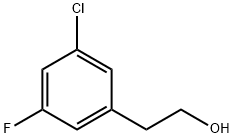 2-(3-氯-5-氟苯基)乙烷-1-醇 结构式