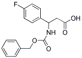 3-BENZYLOXYCARBONYLAMINO-3-(4-FLUORO-PHENYL)-PROPIONIC ACID 结构式