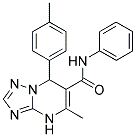 5-METHYL-7-(4-METHYLPHENYL)-N-PHENYL-4,7-DIHYDRO[1,2,4]TRIAZOLO[1,5-A]PYRIMIDINE-6-CARBOXAMIDE 结构式