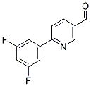 6-(3,5-DIFLUORO-PHENYL)-PYRIDINE-3-CARBALDEHYDE 结构式