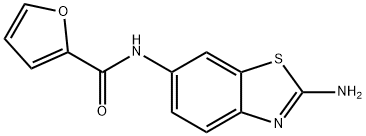 N-(2-氨基苯并[D]噻唑-6-基)呋喃-2-甲酰胺 结构式