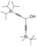 1-(TERT-BUTYLDIMETHYLSILYL)-5-(TRIISOPROPYLSILYL)-1,4-PENTADIYN-3-OL 结构式