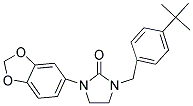 1-(1,3-BENZODIOXOL-5-YL)-3-(4-TERT-BUTYLBENZYL)IMIDAZOLIDIN-2-ONE 结构式