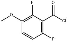 2,6-DIFLUORO-3-METHOXYBENZOYL CHLORIDE 结构式
