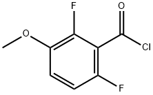 2,6-difluoro-3-methoxybenzoyl chloride 结构式
