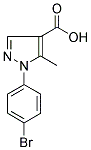 1-(4-BROMO-PHENYL)-5-METHYL-1H-PYRAZOLE-4-CARBOXYLIC ACID 结构式