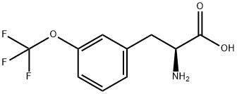2-氨基-3-(3-(三氟甲氧基)苯基)丙酸 结构式