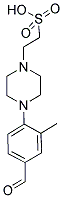 2-[4-(4-FORMYL-2-METHYLPHENYL)PIPERAZIN-1-YL]ETHANESULFONIC ACID 结构式
