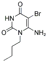 6-AMINO-5-BROMO-1-BUTYL-1H-PYRIMIDINE-2,4-DIONE 结构式