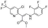 METHYL (Z)-2-[3-CHLORO-5-(TRIFLUOROMETHYL)-2-PYRIDINYL]-3-(2,3,4-TRIFLUOROANILINO)-2-PROPENOATE 结构式