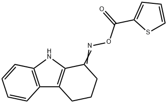 1-([(2-Thienylcarbonyl)oxy]imino)-2,3,4,9-tetrahydro-1H-carbazole 结构式