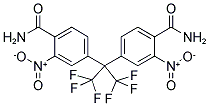 2,2-BIS(4-CARBAMOYL-3-NITROPHENYL)HEXAFLUOROPROPANE 结构式