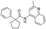 N-(2-METHYL(4-QUINOLYL))(PHENYLCYCLOPENTYL)FORMAMIDE 结构式