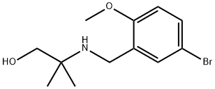 2-((5-BROMO-2-METHOXYBENZYL)AMINO)-2-METHYLPROPAN-1-OL 结构式