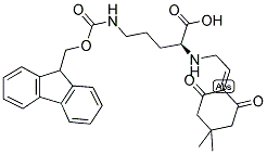 DDE-L-ORN(FMOC)-OH 结构式