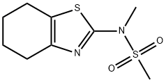 N-METHYL-N-(4,5,6,7-TETRAHYDRO-1,3-BENZOTHIAZOL-2-YL)METHANESULFONAMIDE 结构式