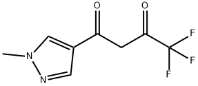 4,4,4-三氟-1-(1-甲基-1H-吡唑-4-基)丁烷-1,3-二酮 结构式