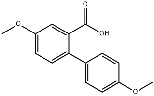 4,4'-DIMETHOXY-BIPHENYL-2-CARBOXYLIC ACID 结构式