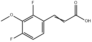 (E)-3-(2,4-二氟-3-甲氧基苯基)丙烯酸 结构式