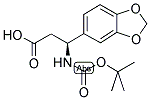 (S)-3-BENZO[1,3]DIOXOL-5-YL-3-TERT-BUTOXYCARBONYLAMINO-PROPIONIC ACID 结构式