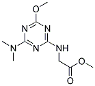 METHYL {[4-(DIMETHYLAMINO)-6-METHOXY-1,3,5-TRIAZIN-2-YL]AMINO}ACETATE 结构式