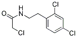 2-CHLORO-N-[2-(2,4-DICHLORO-PHENYL)-ETHYL]-ACETAMIDE 结构式