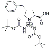 (2S,4R)-N,N'-BIS(BOC)-GAMMA-BENZYLPROLINE CARBOXAMIDINE 结构式