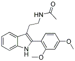 N-(2-[2-(2,4-DIMETHOXYPHENYL)-1H-INDOL-3-YL]ETHYL)ACETAMIDE 结构式