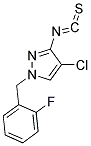 4-CHLORO-1-(2-FLUORO-BENZYL)-3-ISOTHIOCYANATO-1H-PYRAZOLE 结构式