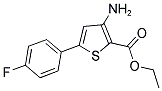 ETHYL 3-AMINO-5-(4-FLUOROPHENYL)THIOPHENE-2-CARBOXYLATE 结构式