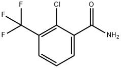 2-氯-3-(三氟甲基)苯甲酰胺 结构式