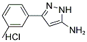 3-(3-METHYLPHENYL)-1H-PYRAZOL-5-AMINE HYDROCHLORIDE 结构式