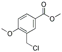 3-CHLOROMETHYL-4-METHOXYBENZOIC ACID METHYL ESTER 结构式