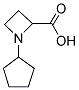 1-CYCLOPENTYL-2-AZETIDINECARBOXYLIC ACID 结构式