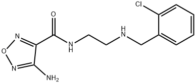 4-AMINO-N-(2-((2-CHLOROBENZYL)AMINO)ETHYL)-1,2,5-OXADIAZOLE-3-CARBOXAMIDE 结构式