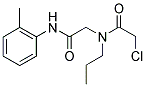 2-CHLORO-N-[2-[(2-METHYLPHENYL)AMINO]-2-OXOETHYL]-N-PROPYLACETAMIDE 结构式