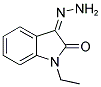 1-Ethyl-3-hydrazono-1,3-dihydro-indol-2-one 结构式