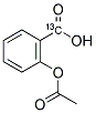 ACETYLSALICYLIC ACID-ALPHA-13C 结构式