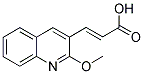 3-(2-METHOXY-QUINOLIN-3-YL)-ACRYLIC ACID 结构式