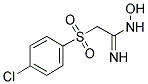 2-[(4-CHLOROPHENYL)SULFONYL]-N-HYDROXYETHANIMIDAMIDE 结构式