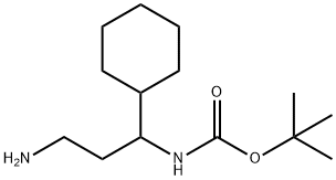 (3-AMINO-1-CYCLOHEXYL-PROPYL)-CARBAMIC ACID TERT-BUTYL ESTER 结构式