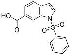 1-Phenylsulfonylindole-6-carboxylic acid 结构式