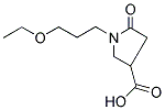1-(3-乙氧基-丙基)-5-氧代-吡咯烷-3-羧酸 结构式