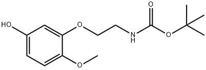 N-T-BOC-2-(5-HYDROXY-2-METHOXYPHENOXY)-ETHYLAMINE 结构式