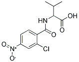 2-[(2-CHLORO-4-NITROBENZOYL)AMINO]-3-METHYLBUTANOIC ACID 结构式