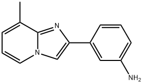 3-(8-METHYLIMIDAZO[1,2-A]PYRIDIN-2-YL)ANILINE 结构式