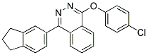 1-(4-CHLOROPHENOXY)-4-(2,3-DIHYDRO-1H-INDEN-5-YL)PHTHALAZINE 结构式