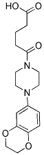 5-[4-(2,3-DIHYDRO-1,4-BENZODIOXIN-6-YL)PIPERAZIN-1-YL]-5-OXOPENTANOIC ACID 结构式