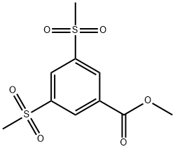 METHYL 3,5-BIS(METHYLSULPHONYL)BENZOATE 结构式